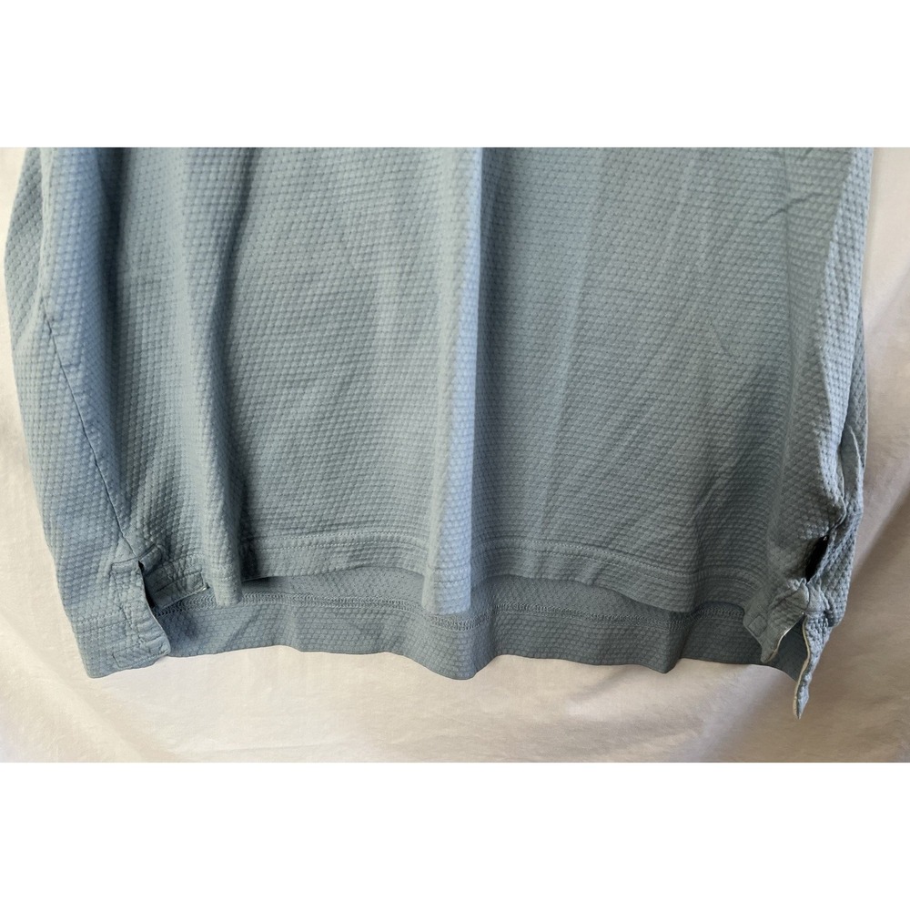 Ted Baker Shirt Mens Sz 6 Light Blue Textured Wave Polo Casual - Picture 4 of 6